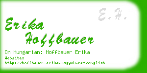 erika hoffbauer business card